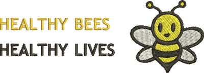 Healthy Bees Machine Embroidery Design