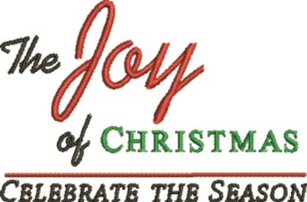 Picture of Joy of Christmas Machine Embroidery Design