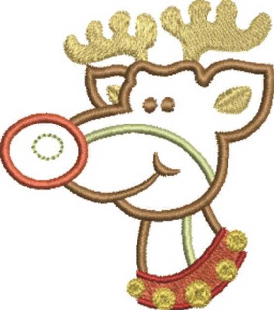Picture of Rudolf Reindeer Machine Embroidery Design