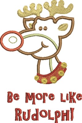 Like Rudolph Machine Embroidery Design