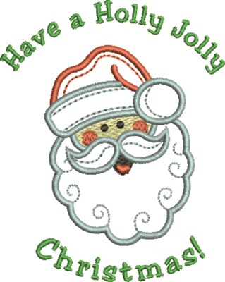 Jolly Christmas Machine Embroidery Design