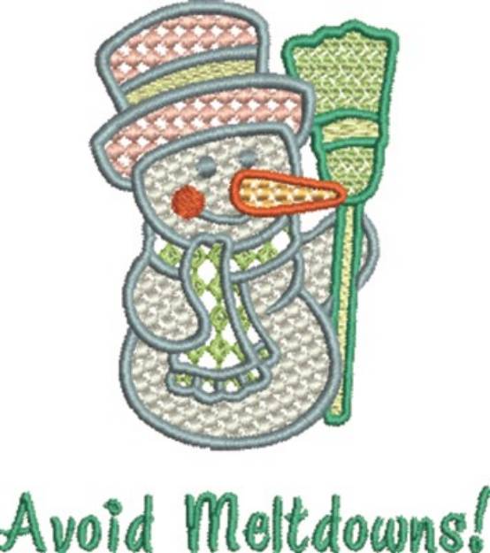 Picture of Avoid Meltdowns Machine Embroidery Design