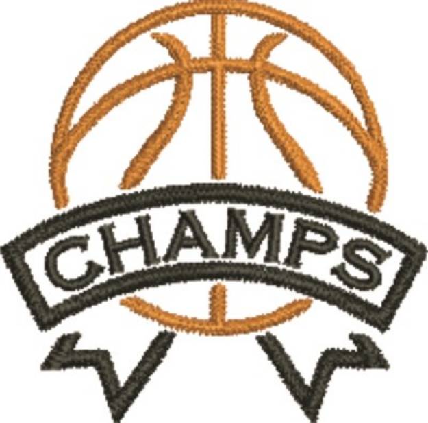 Picture of Basketball Champs Machine Embroidery Design