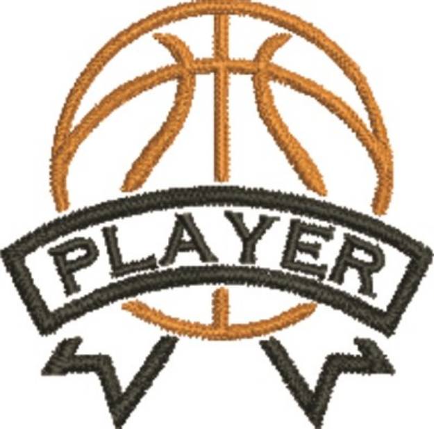 Picture of Basketball Player Machine Embroidery Design