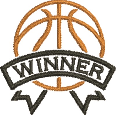 Basketball Winner Machine Embroidery Design
