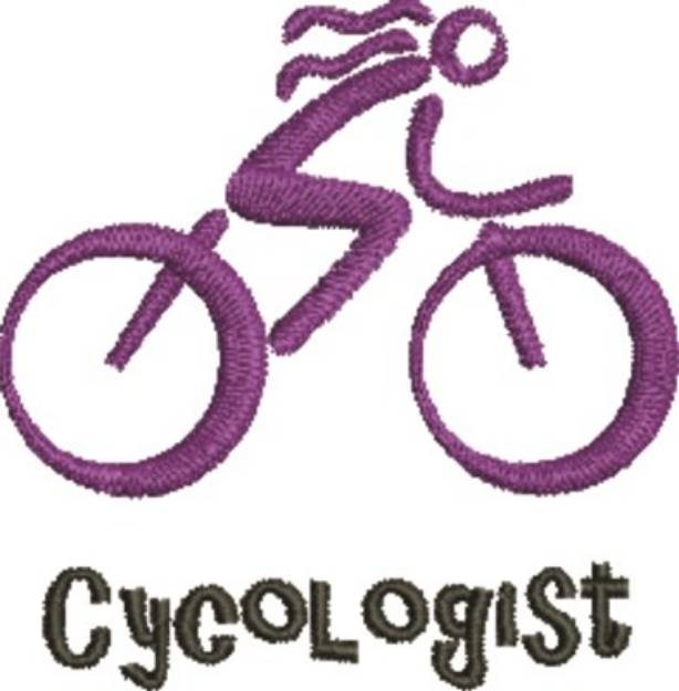 Picture of Cycologist Machine Embroidery Design