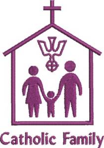 Picture of Catholic Family Machine Embroidery Design