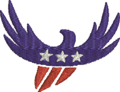 Patriotic Eagle Machine Embroidery Design