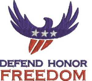 Picture of Freedom Eagle Machine Embroidery Design