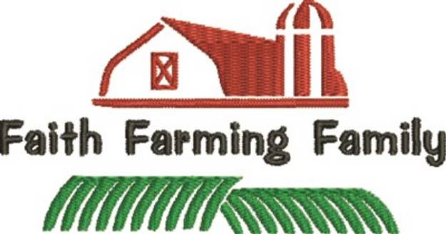 Picture of Faint Farming Family Machine Embroidery Design