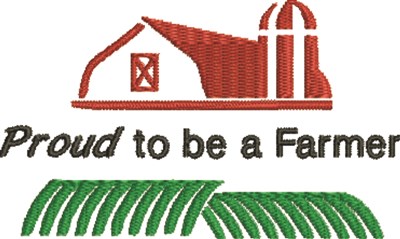 Proud Farmer Machine Embroidery Design