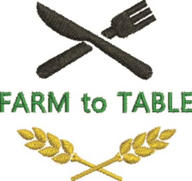 Picture of Farm to Table Machine Embroidery Design