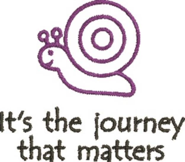Picture of Snail Journey Machine Embroidery Design