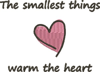 Small Things Heart Machine Embroidery Design