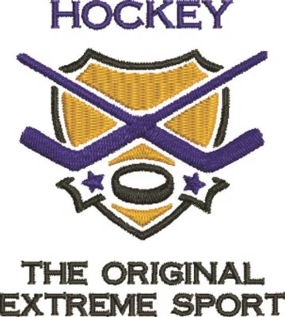 Picture of Hockey Extreme Machine Embroidery Design