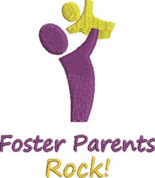Picture of Foster Parent & Child Machine Embroidery Design