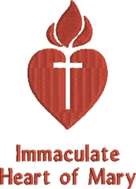 Picture of Immaculate Heart Machine Embroidery Design