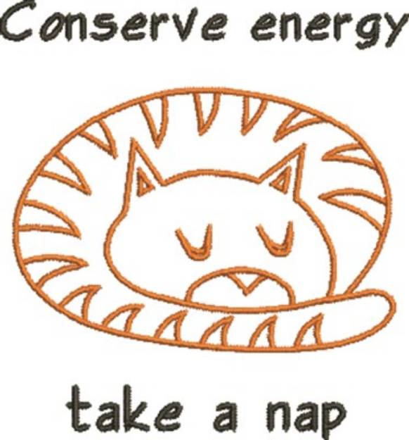 Picture of Conserve Energy Machine Embroidery Design