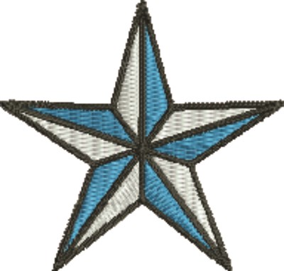 Small Christmas Star Machine Embroidery Design