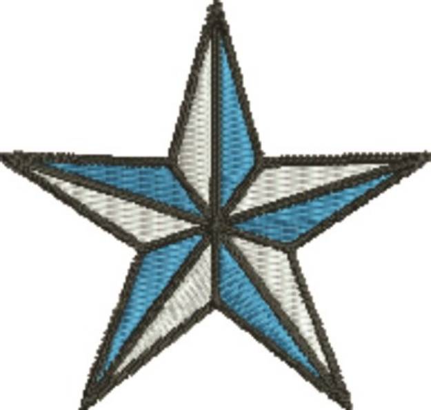 Picture of Small Christmas Star Machine Embroidery Design