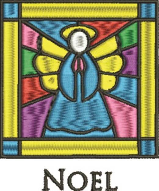 Picture of Stained Glass Noel Machine Embroidery Design