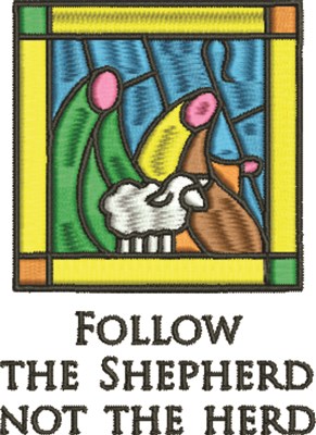 Follow the Shepherd Machine Embroidery Design