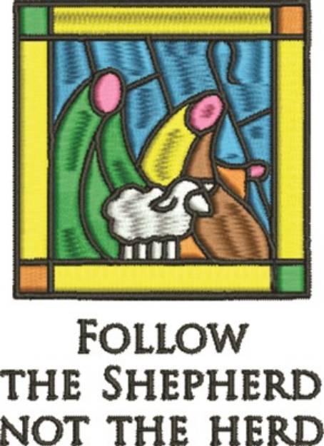 Picture of Follow the Shepherd Machine Embroidery Design