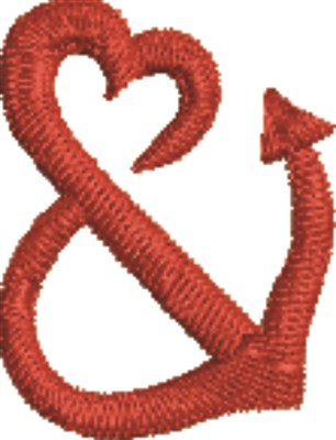 Love Anchor Machine Embroidery Design