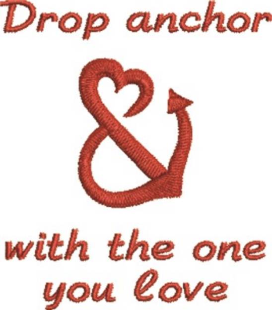 Picture of Drop Anchor Machine Embroidery Design