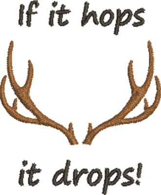 If It Hops Machine Embroidery Design