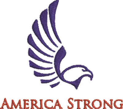 America Strong Machine Embroidery Design