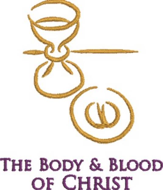 Picture of Body & Blood Machine Embroidery Design