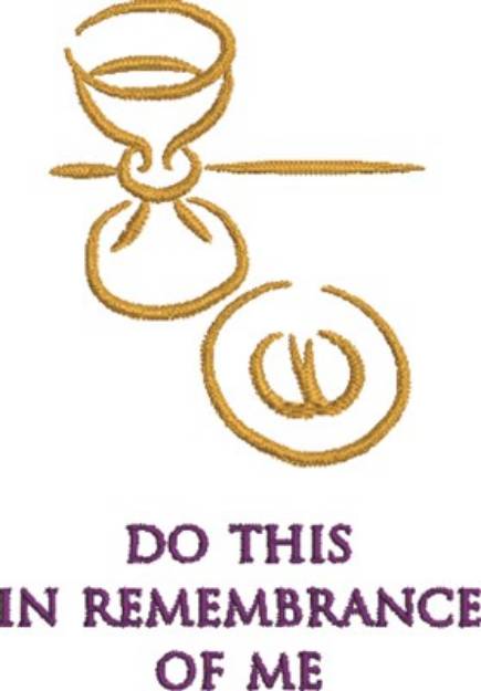 Picture of Do In Remembrance Machine Embroidery Design