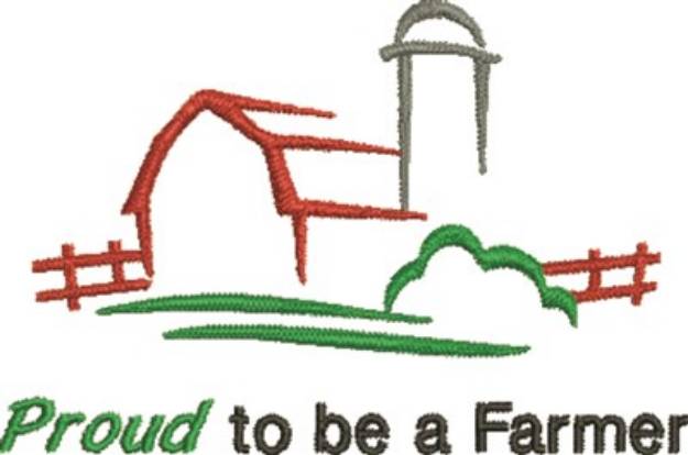 Picture of Proud Farmer Machine Embroidery Design