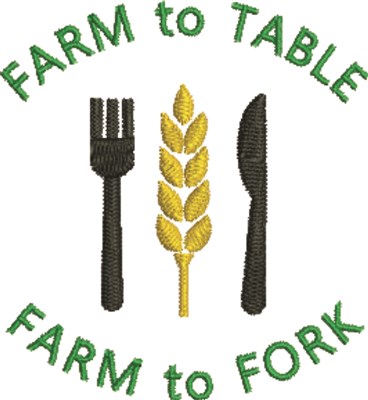 Farm To Table Machine Embroidery Design