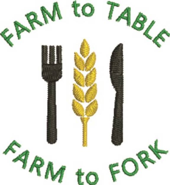 Picture of Farm To Table Machine Embroidery Design