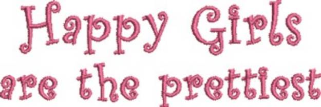 Picture of Happy Girls Machine Embroidery Design