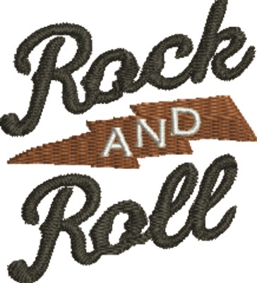 Rock And Roll Machine Embroidery Design