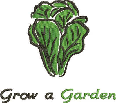 Grow A Garden Machine Embroidery Design