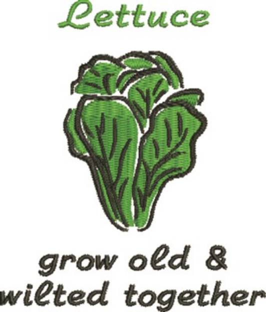Picture of Old & Wilted Lettuce Machine Embroidery Design
