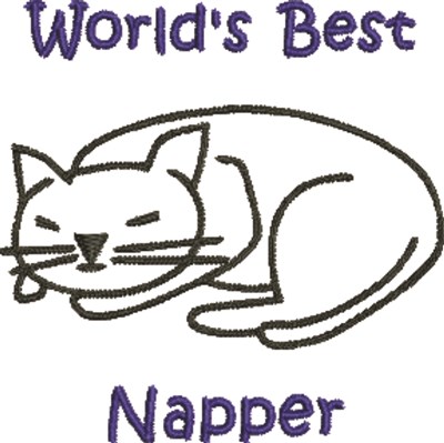 Worlds Best Napper Machine Embroidery Design