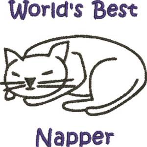 Picture of Worlds Best Napper Machine Embroidery Design
