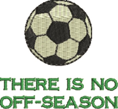 Soccer Off-Season Machine Embroidery Design