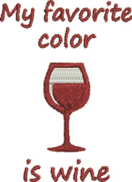 Picture of Wine Color Machine Embroidery Design