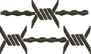 Picture of Barbed Wire Fence Machine Embroidery Design
