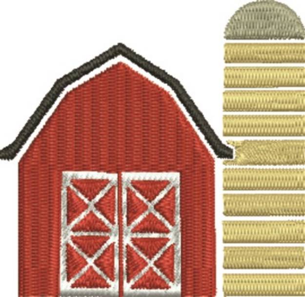 Picture of Barn Machine Embroidery Design