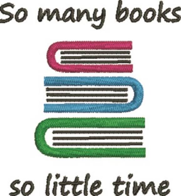 Picture of So Many Books Machine Embroidery Design