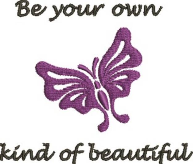 Picture of Be Beautiful Butterfly Machine Embroidery Design