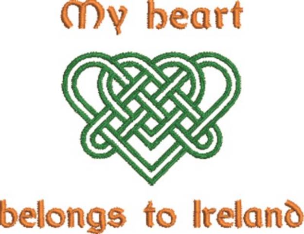 Picture of Belongs To Ireland Machine Embroidery Design