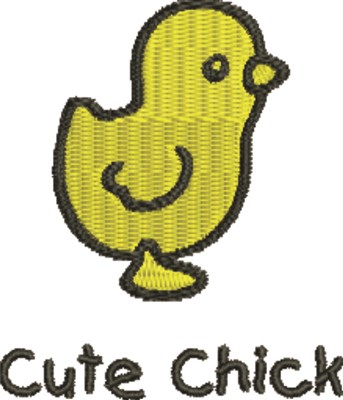 Cute Chick Machine Embroidery Design